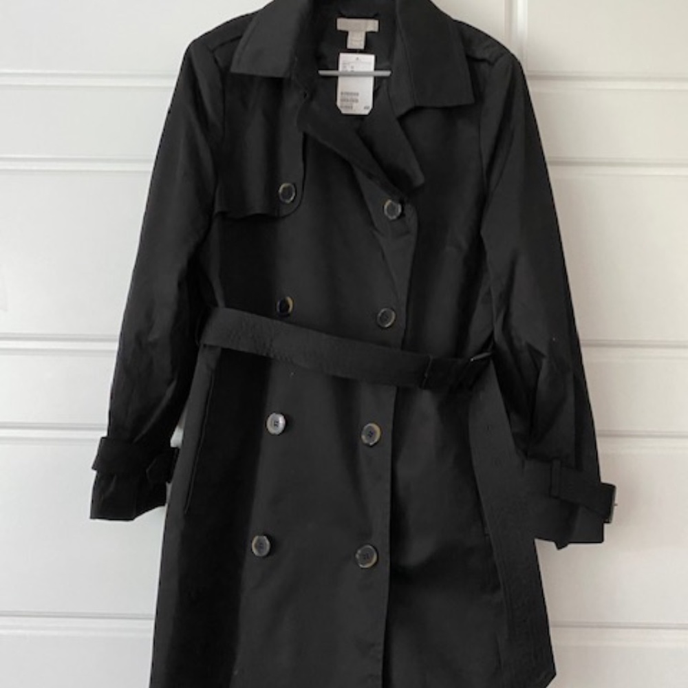 H&M Women's Black Trench Coat